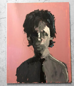 22:15SAT / Acryl auf Holz 70cm